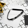 Velvet Chokers Rhinestone English Words Short Necklace Gifts